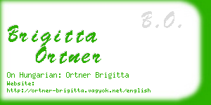 brigitta ortner business card